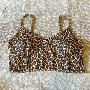 Kortni Jeane V’d Crop Top in Cheetah